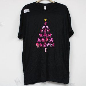 Sol's Regent Pink Poodles Logo Black T-shirt women Size XXL